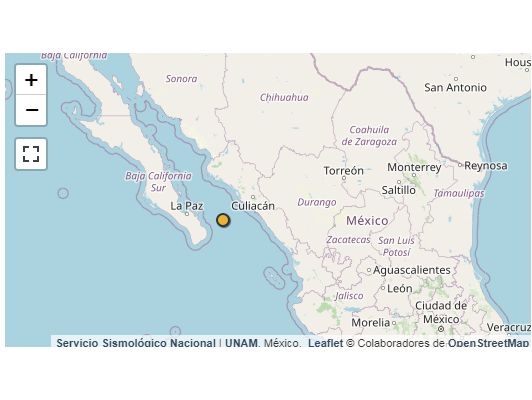 Registran sismo de magnitud 4.3 en el Golfo de California, al suroeste de Navolato