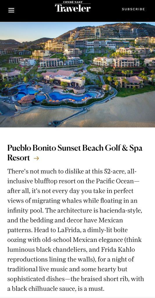 $!Se encuentra Pueblo Bonito Mazatlán Beach Resort entre los mejores 20 resorts de México