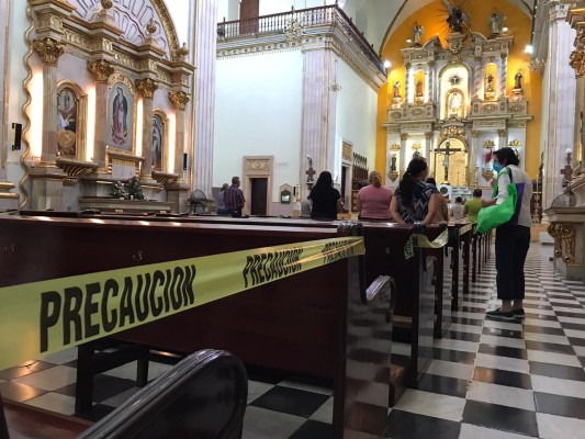 Iglesia en Culiacán tiene poca presencia de fieles