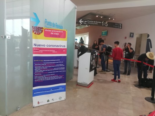 Refuerzan cerco sanitario en el Aeropuerto Internacional de Culiacán