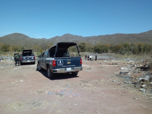 Reporte falso de fosas clandestinas en el basurón de Coyotitán moviliza a la FGE, en San Ignacio