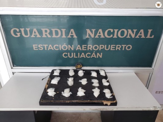 Guardia Nacional asegura droga en Aeropuerto de Culiacán que estaba escondida en imagen religiosa
