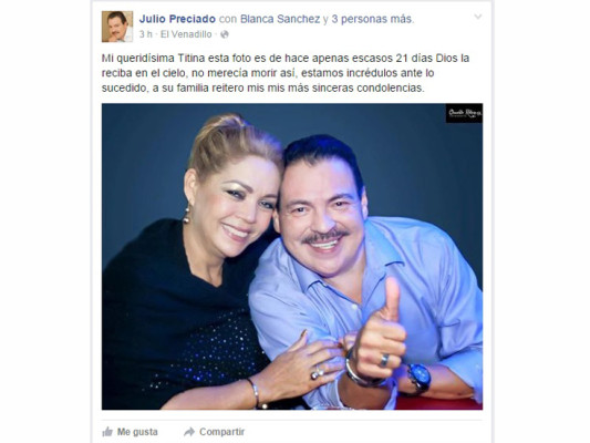 Fallece en hospital madre del cantante Alfredo Escobar tras accidente