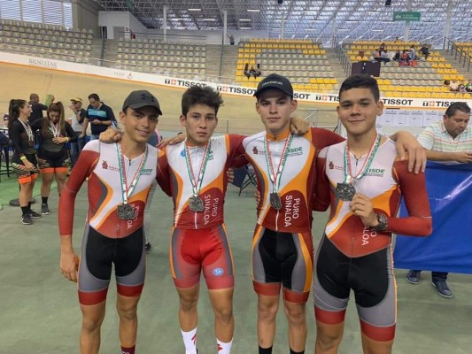 Sinaloa sube al podio en la Copa Federación de ciclismo de pista