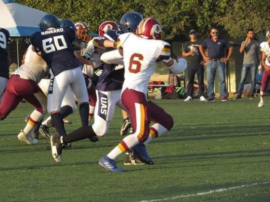 Pieles Rojas de Mazatlán domina por 45-0 al local Águilas de la UAS.