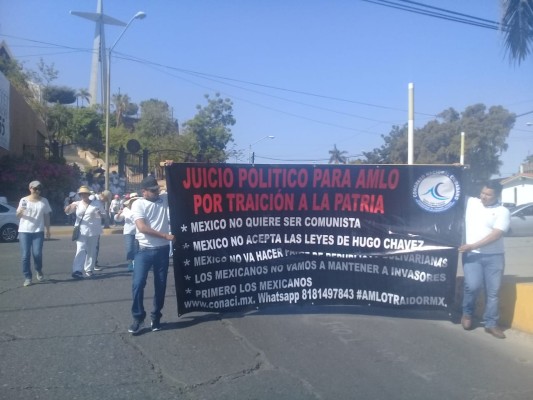 Y en Culiacán, también protestan contra AMLO; le exigen su renuncia