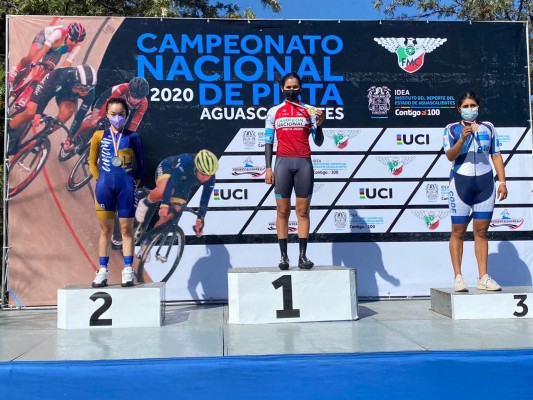 Yareli Salazar Vázquez conquistó el título nacional en la prueba de persecución individual, tres kilómetros contrarreloj.