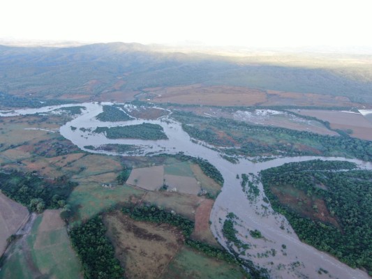Imagen de San Ignacio tras las fuertes lluvias del jueves.