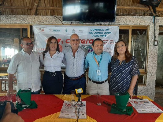 En rueda de prensa se presenta la edición 16 de la Carrera Contra las Adicciones.