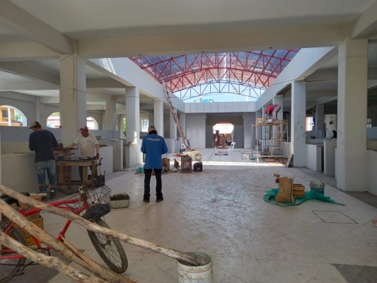 Avanzan trabajos en Mercado Miguel Hidalgo de Escuinapa