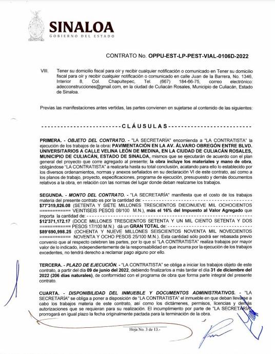 $!Contratista ganó $9.9 millones más de lo acordado por remodelar avenida Álvaro Obregón, en Culiacán
