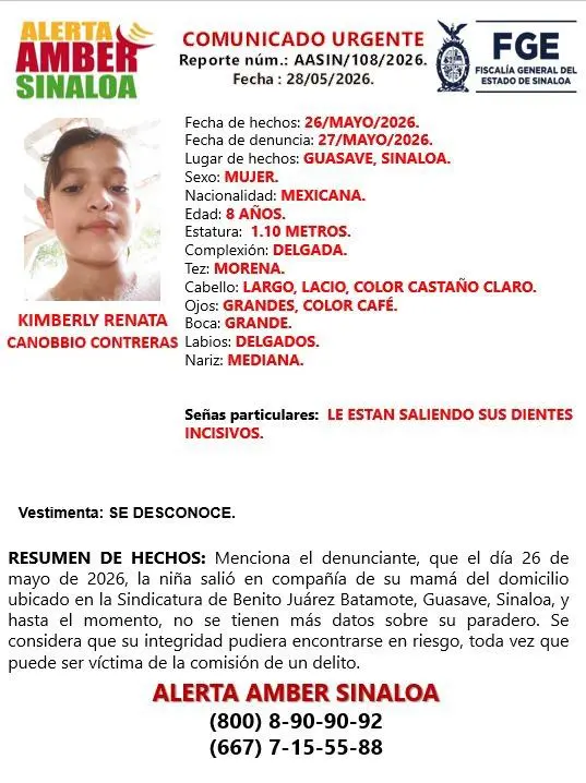 $!Buscan a dos niñas desaparecidas en la sindicatura de Benito Juárez, Guasave
