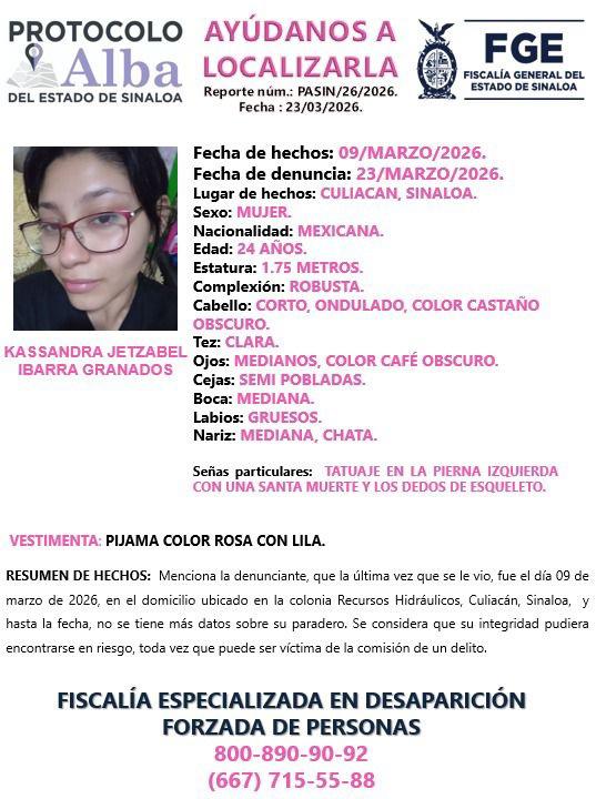 $!Activan Protocolo Alba tras desaparición de dos mujeres en Culiacán y Mazatlán