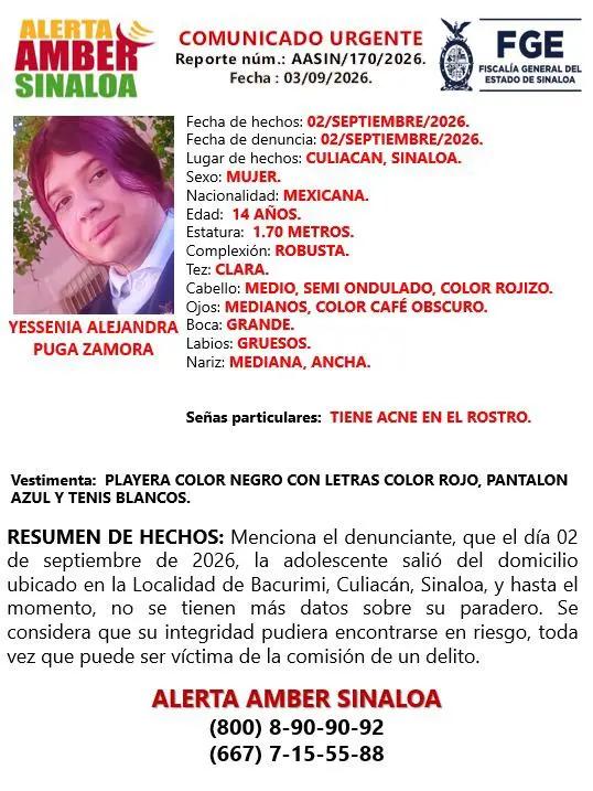 $!Reportan desaparición de dos hermanas adolescentes en Bacurimí, Culiacán