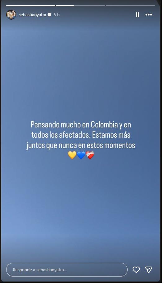 $!Yatra se suma a los mensajes de apoyo.