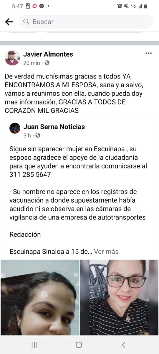 $!Reportan que Yareli, joven maestra de Escuinapa, ya fue localizada