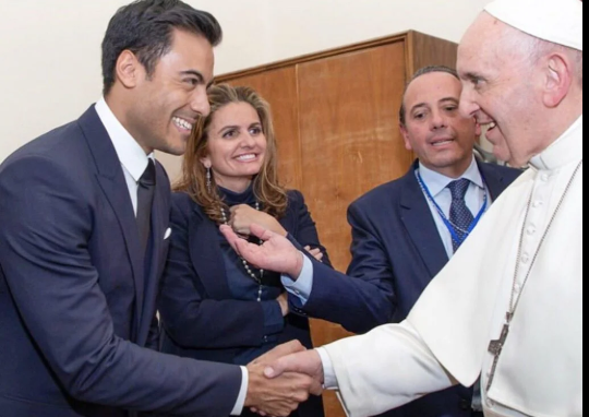 Carlos Rivera es embajador del Papa Francisco
