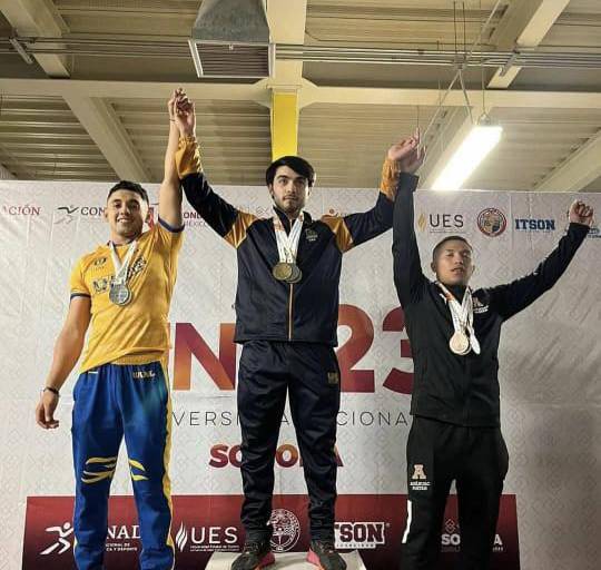 Ganan halteristas de la UAS 20 medallas en la Universiada 2023