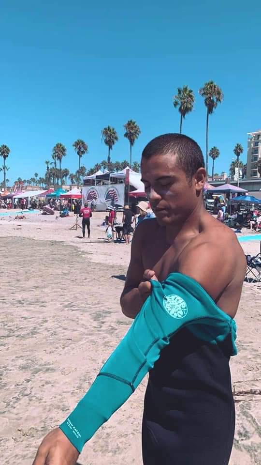 $!Martín ‘Shutama’ Díaz domina las olas y se cuelga el bronce en el US Open Adaptive Surfing