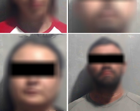 Los cuatro detenidos fueron puestos a disposición de la autoridad por el delito de robo a comercio.