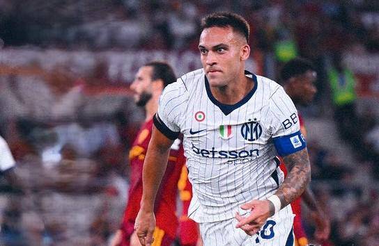 Lautaro Martínez rescató un punto para el Inter, en su visita a la Roma.