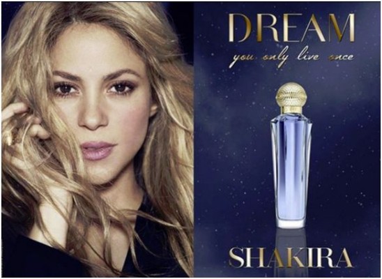 Presenta Shakira su fragancia Dream