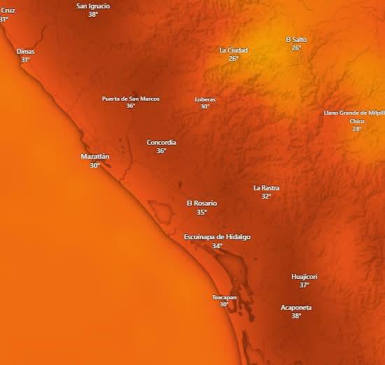 $!‘Alvin’ dejaría lluvias el fin de semana en Sinaloa; este miércoles, hasta 45 grados de temperatura