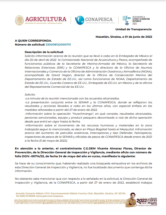 $!Dos sanciones cimbran a México, pero Conapesca brilla por su ausencia