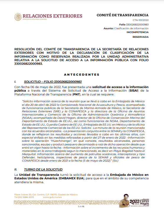 $!Dos sanciones cimbran a México, pero Conapesca brilla por su ausencia