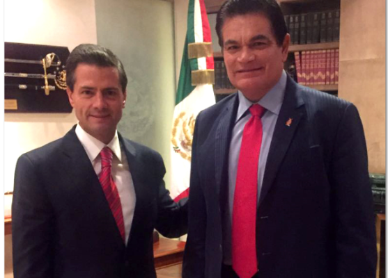 Enrique Peña Nieto y Mario López Valdez.