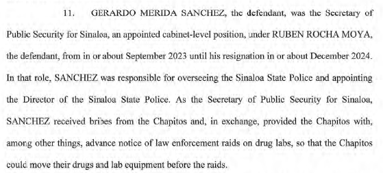 $!De esto acusan en Estados Unidos a Rubén Rocha Moya y funcionarios de Sinaloa