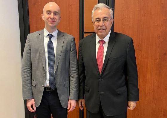 Carlos Torres Rosas, secretario Técnico de la Presidencia y coordinador de los Programas Sociales Federales, y Rubén Rocha Moya, Gobernador electo.