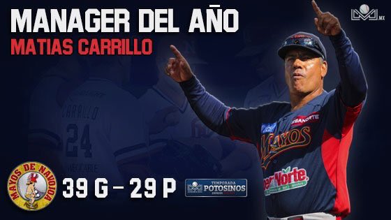 Es Matías Carrillo Mánager del Año en la LMP