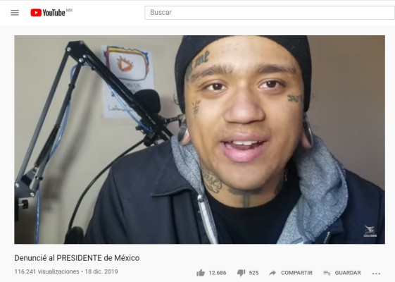 Desde Ciudad Juárez, youtuber denunció a AMLO por 'Jueves Negro' en Culiacán
