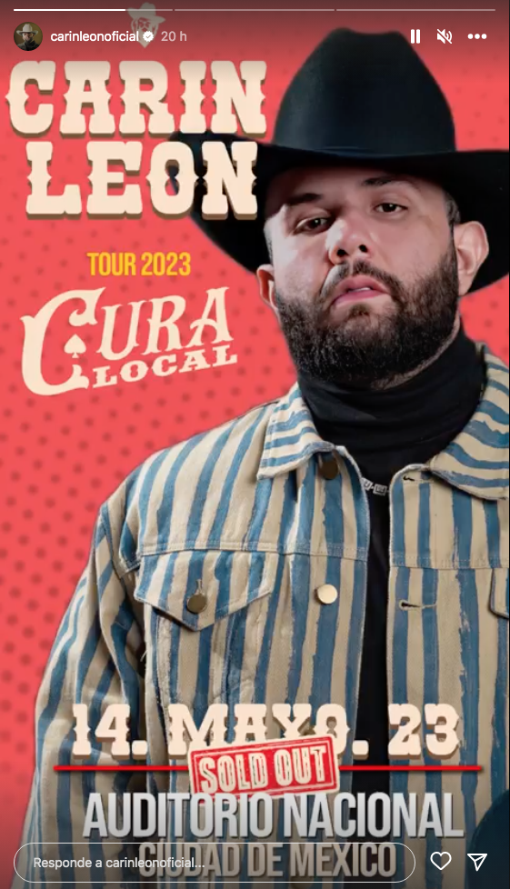 $!Carín León agota las entradas para su primer Auditorio Nacional