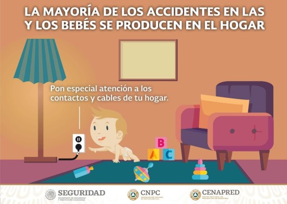Protección Civil recomienda no dejar a niños sin supervisión en casa