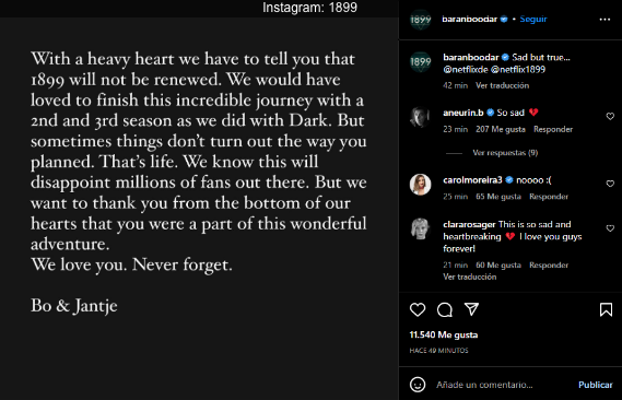 $!Cancela Netflix la serie ‘1899’ tras una primer temporada