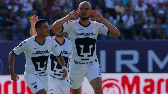 Con dos zarpazos, Pumas da la bienvenida a Atlético San Luis