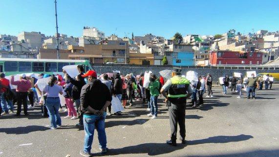 $!Protesta en la carretera México-Puebla.