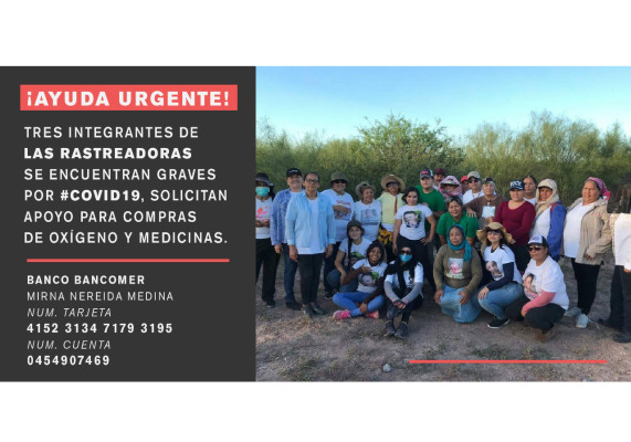 Reportan tres integrantes de Las Rastreadoras de El Fuerte con Covid-19; piden apoyo para tratamiento