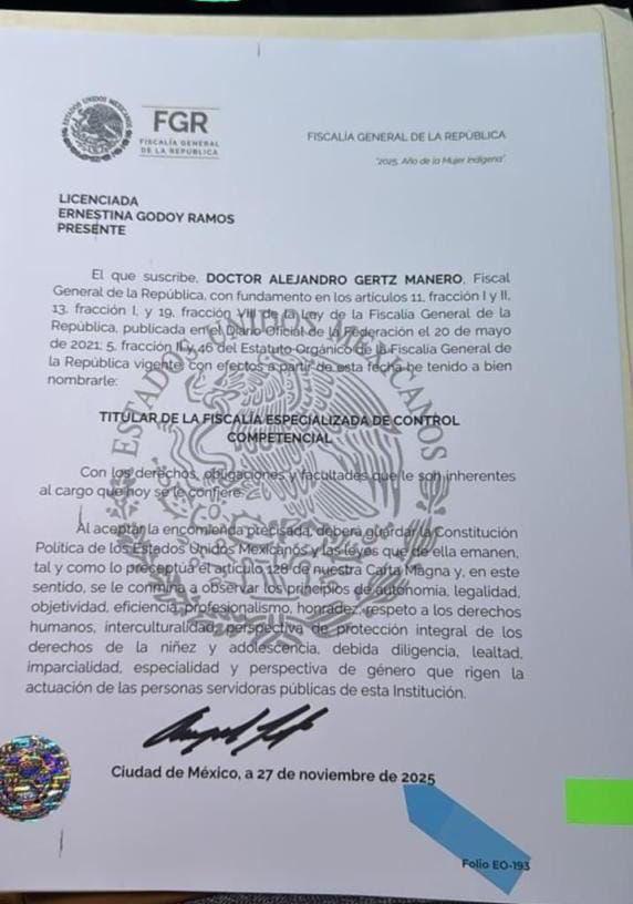 $!Renuncia Alejandro Gertz Manero a la Fiscalía General de la República