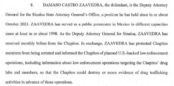 $!De esto acusan en Estados Unidos a Rubén Rocha Moya y funcionarios de Sinaloa