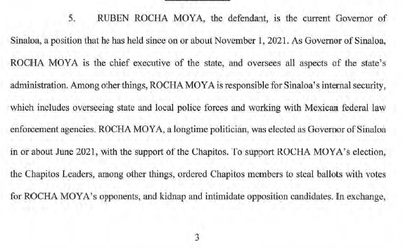 $!De esto acusan en Estados Unidos a Rubén Rocha Moya y funcionarios de Sinaloa
