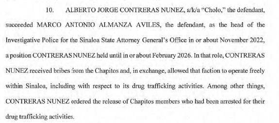 $!De esto acusan en Estados Unidos a Rubén Rocha Moya y funcionarios de Sinaloa