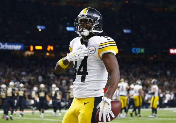 Antonio Brown no se ha recuperado totalmente de su lesión. (Foto: NFL)