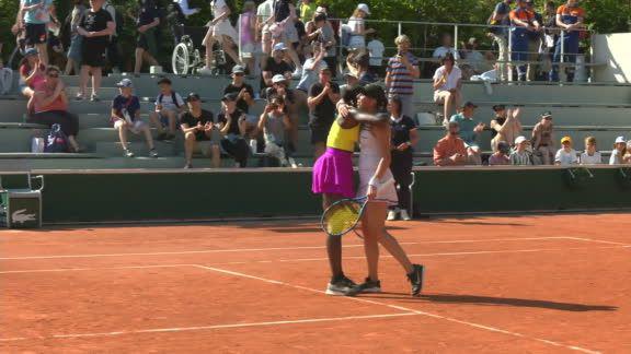 $!Giuliana Olmos debuta con pie derecho en Roland Garros