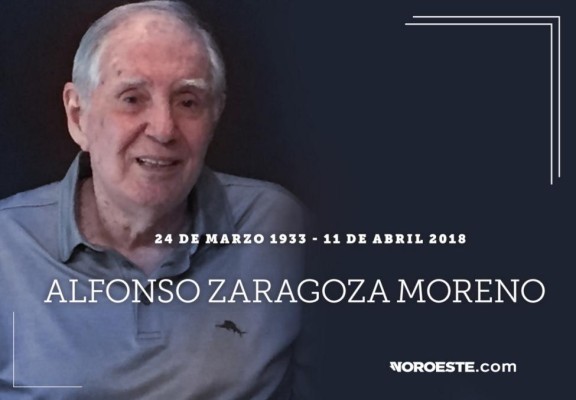 Fallece el visionario empresario don Alfonso Zaragoza Moreno