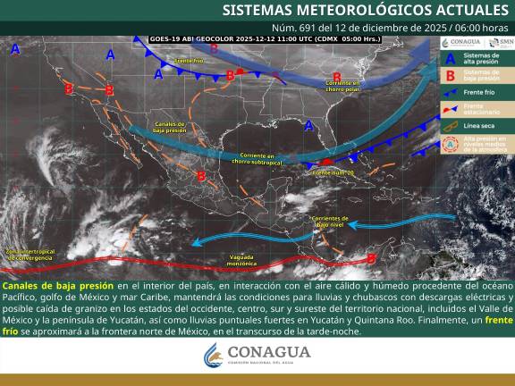 Conagua descarta lluvias y anticipa temperaturas de hasta 34 grados.