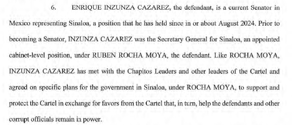 $!De esto acusan en Estados Unidos a Rubén Rocha Moya y funcionarios de Sinaloa