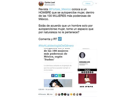 Morganna Love, un referente en la visibilización de la comunidad trans en México